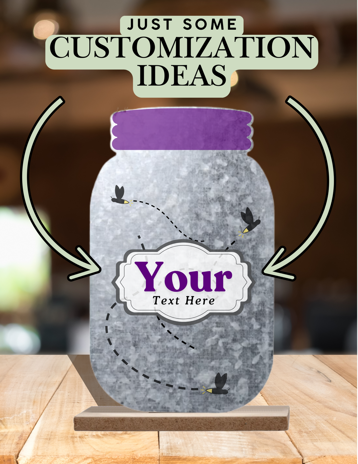 *Customizable* Jar Coverminder/Magnet Display Stand