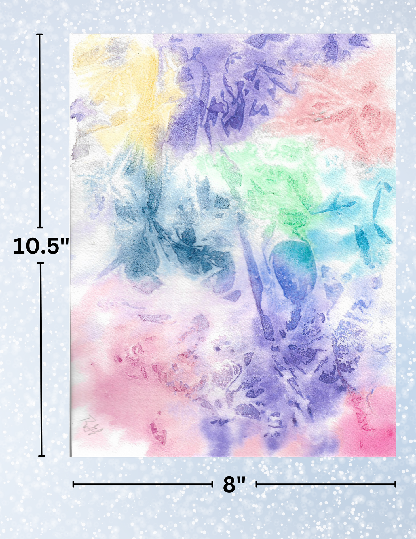 "Abstract Watercolor" By Crafting Journey Decorative Diamond Painting Release Papers