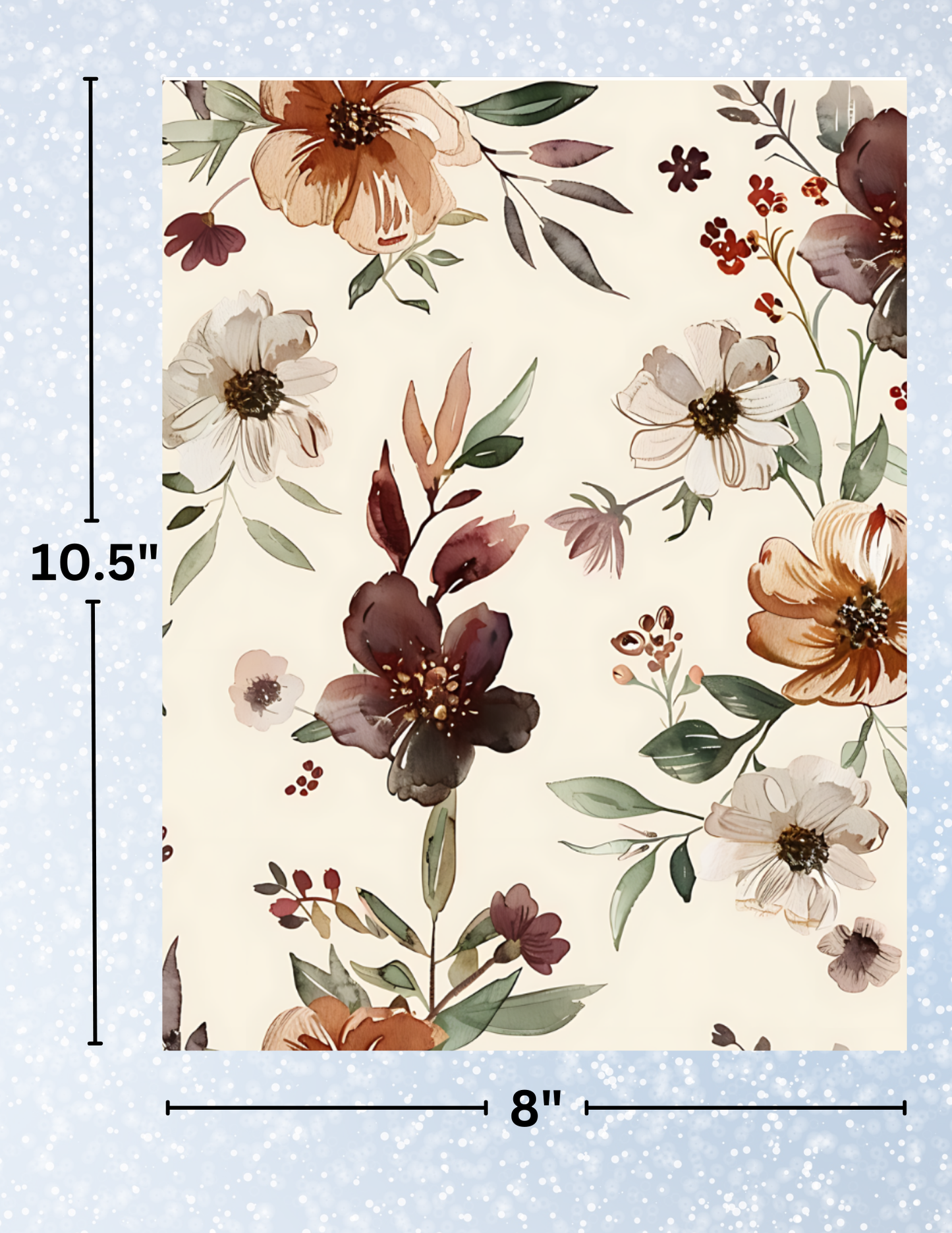 "Fall Flowers" Decorative Diamond Painting Release Papers