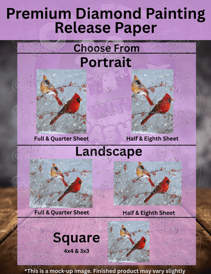 "Winter Cardinals" by ©Janet Stever Premium Accessories for Diamond Painting