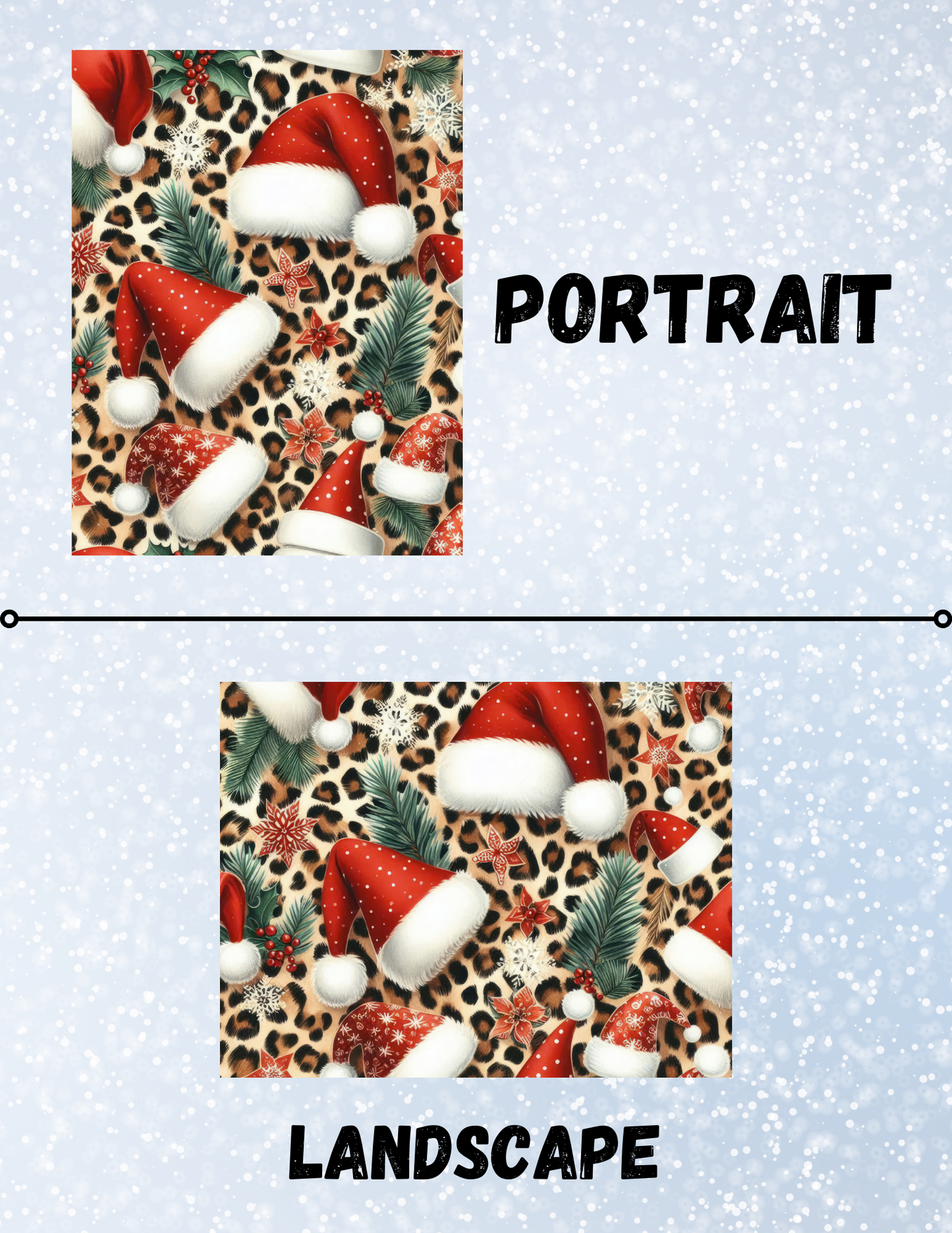 "Holiday Leopard" Decorative Diamond Painting Release Papers