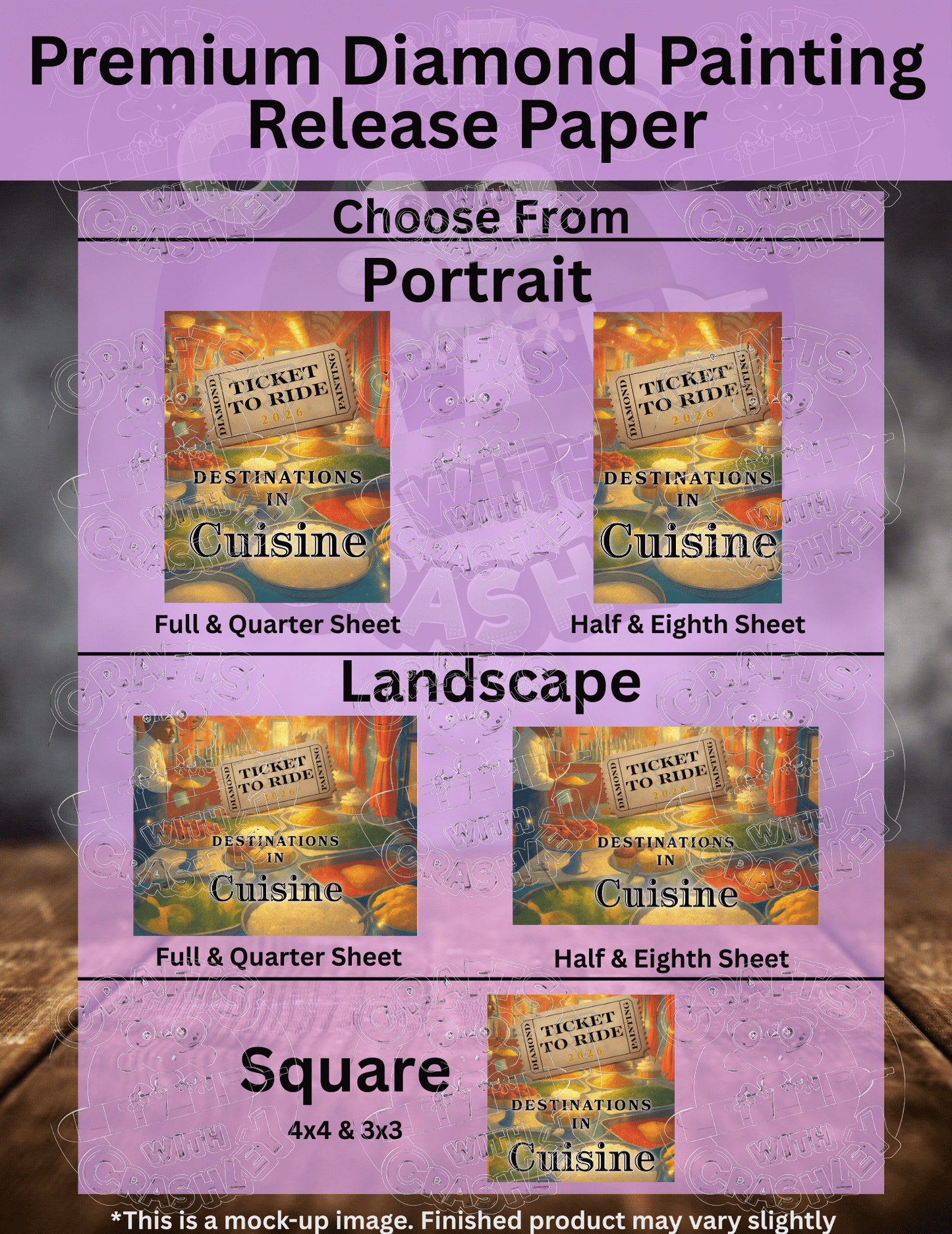 "Ticket to Ride 2026" Premium Accessories for Diamond Painting