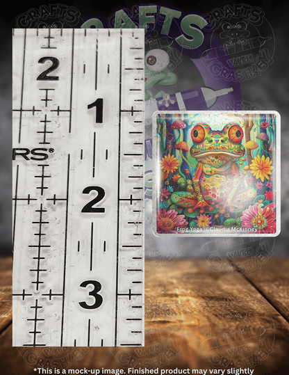 "Frog Yoga" by ©Claudia McKinney Premium Accessories for Diamond Painting