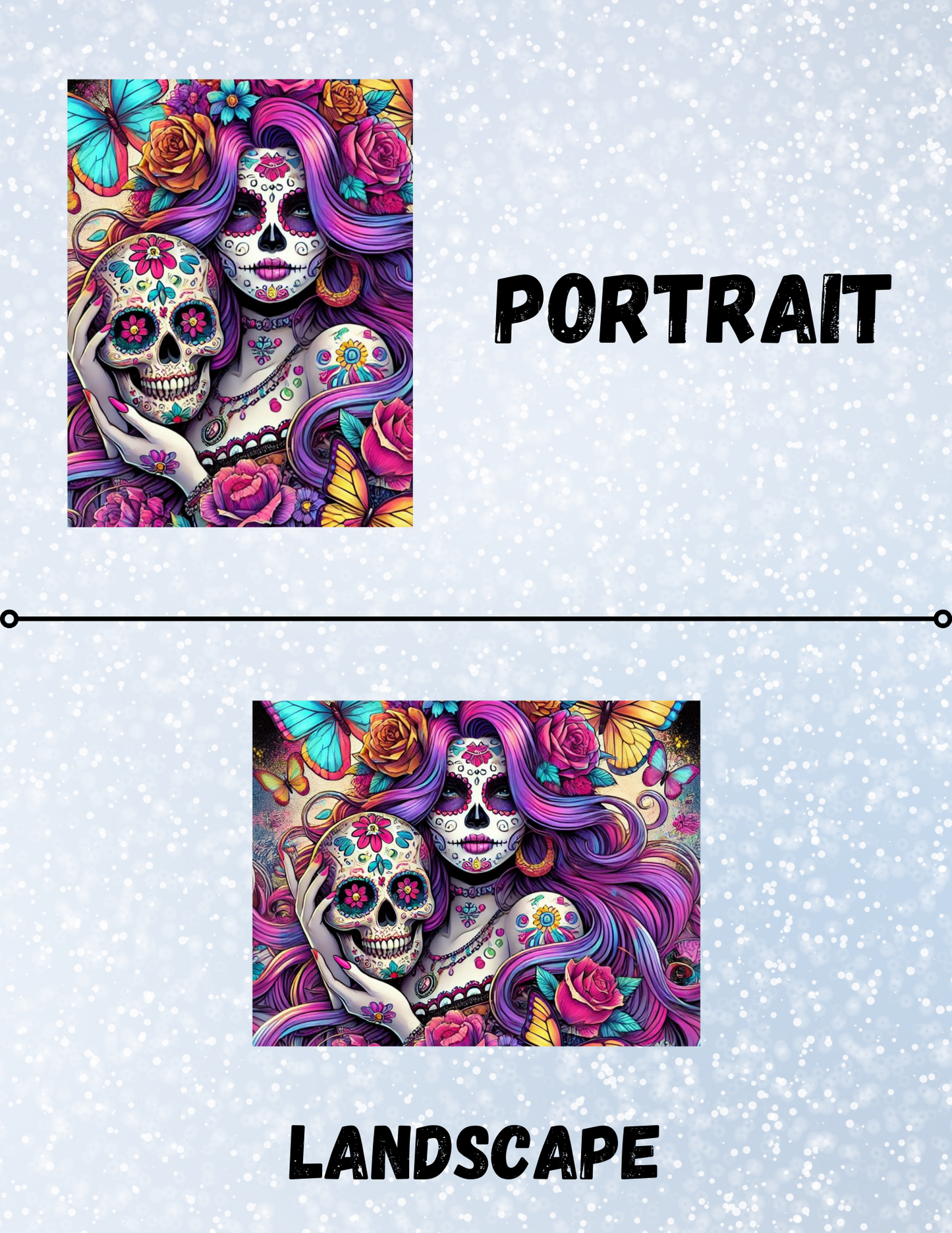 "Sugar Skull Goddess" Decorative Diamond Painting Release Papers