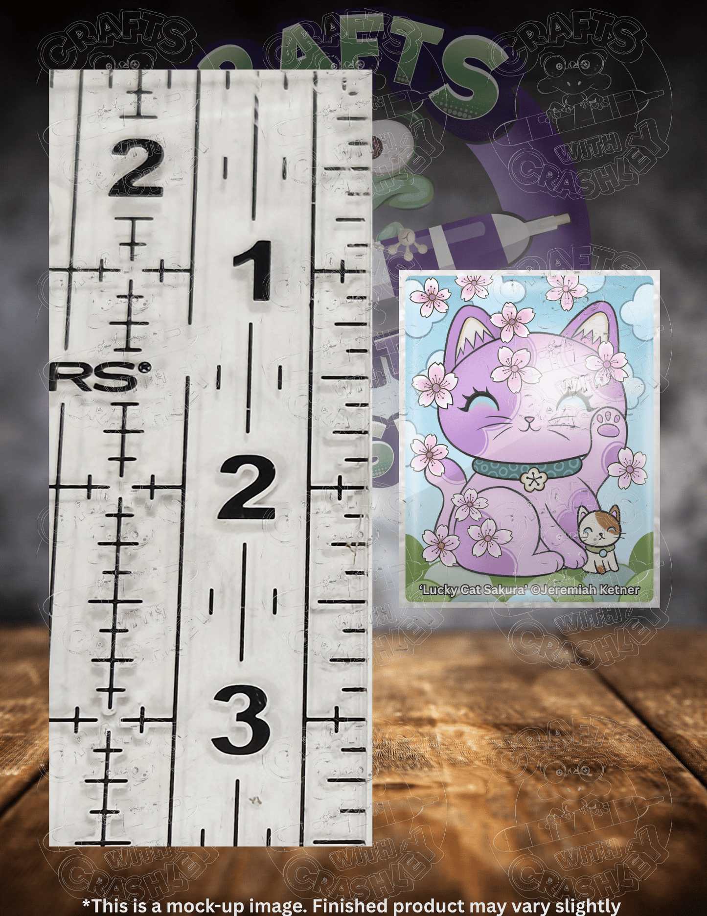 "Lucky Cat Sakura" by ©Jeremiah Ketner Premium Accessories for Diamond Painting