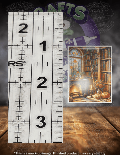 "Firelight Book Nook" Premium Accessories for Diamond Painting