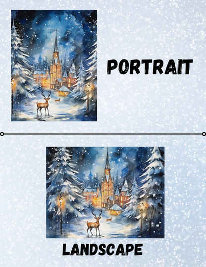 "Winter Castle" Decorative Diamond Painting Release Papers