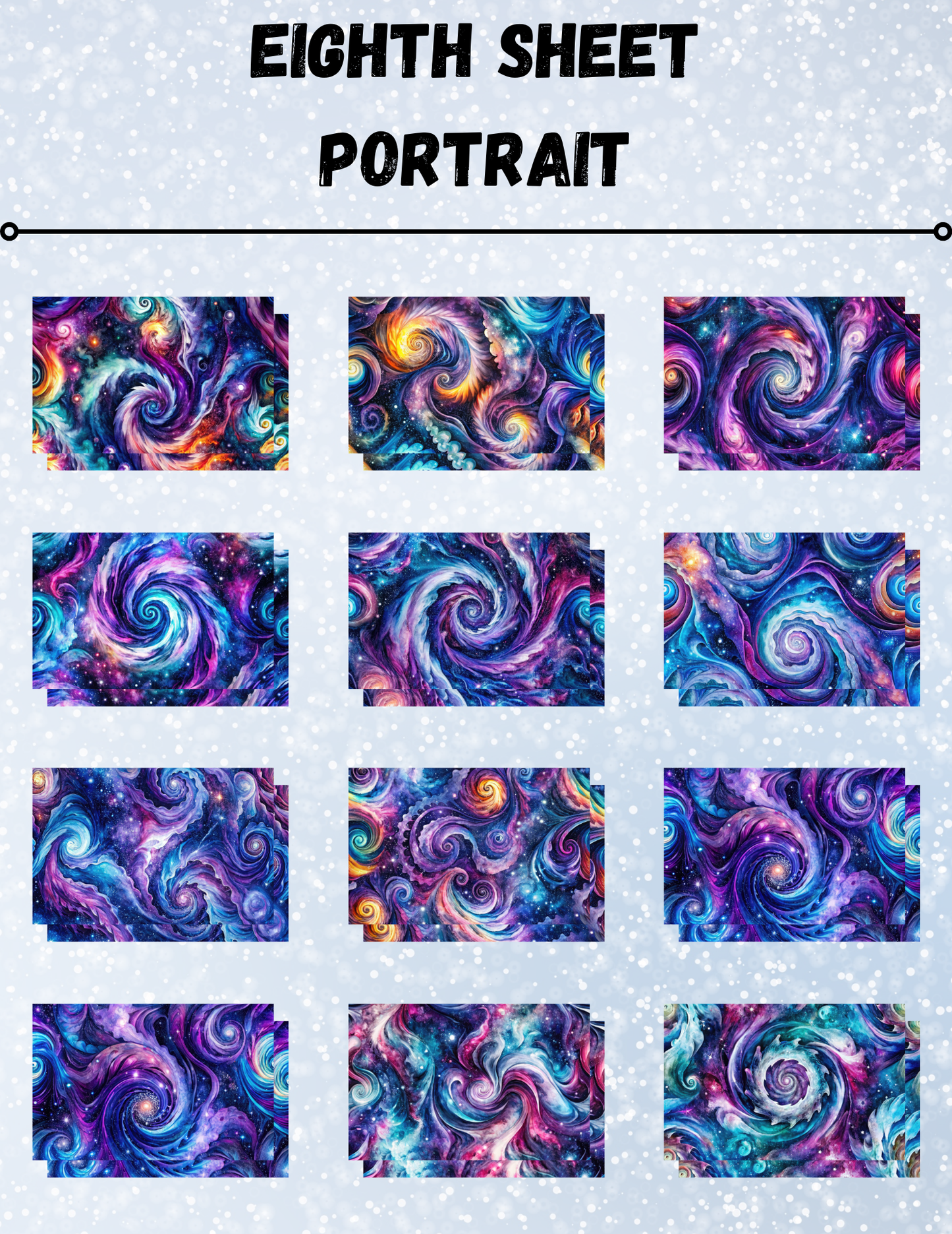 "Neon Galaxy" Decorative Diamond Painting Release Papers