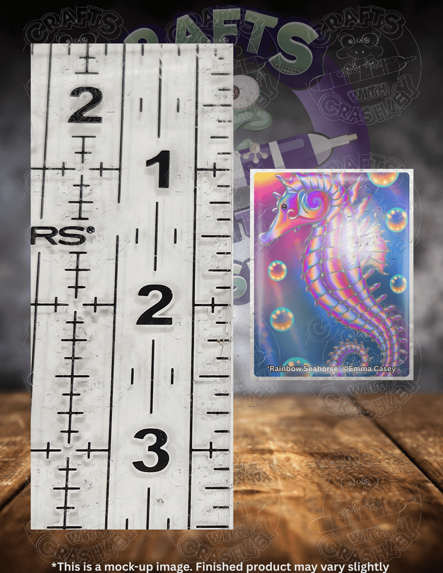 "Rainbow Seahorse" by ©Emma Casey Premium Accessories for Diamond Painting