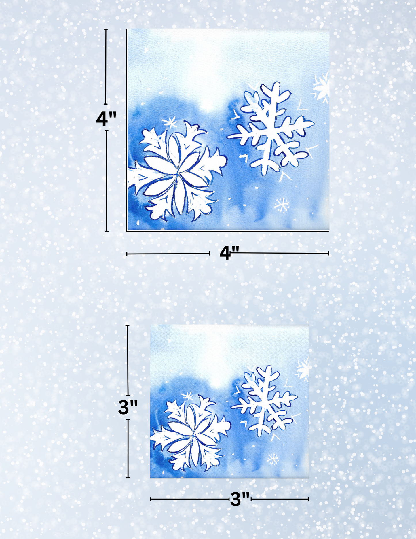 "Snowflakes" By Crafting Journey Decorative Diamond Painting Release Papers