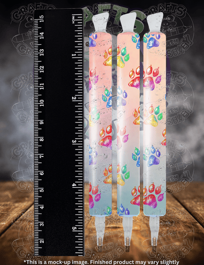 "Rainbow Paw Prints" Premium Accessories for Diamond Painting