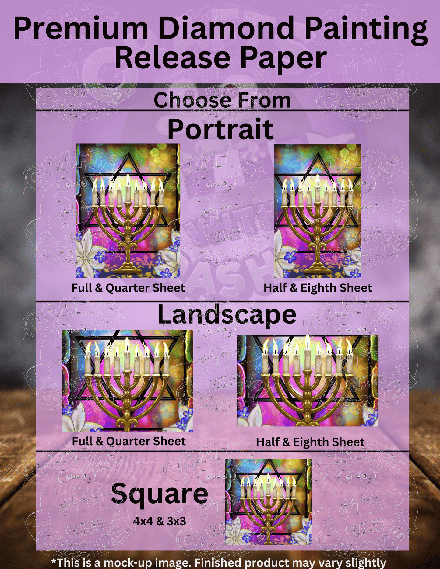 "Happy Hanukkah" by ©Emma Casey Premium Accessories for Diamond Painting