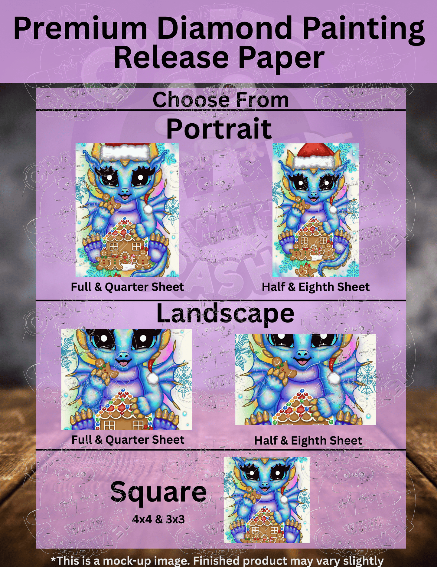 "Gingerbread Dragon" by ©Emma Casey Premium Accessories for Diamond Painting