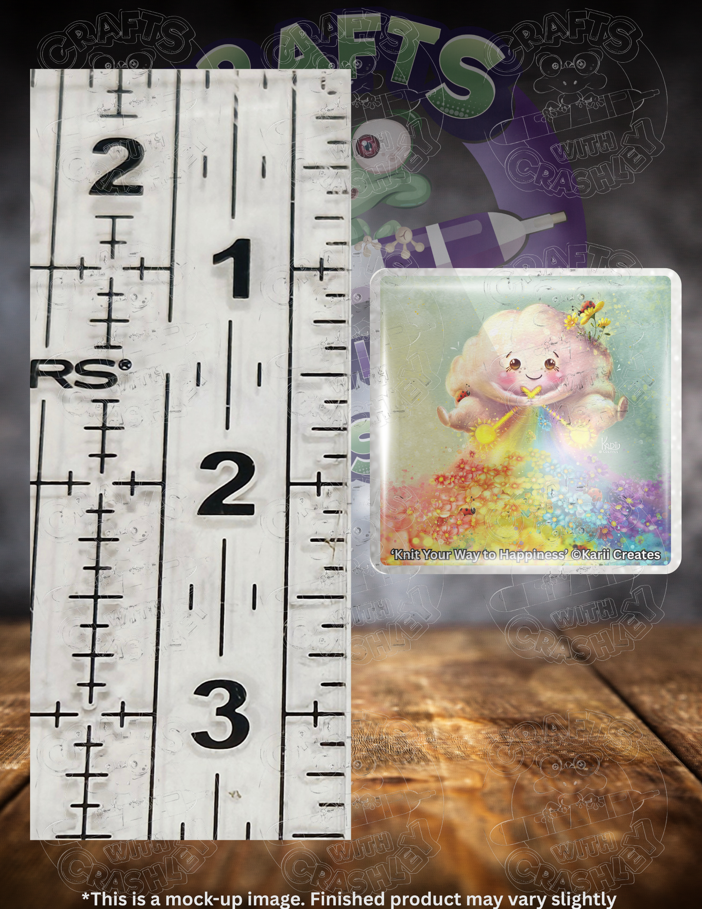 "Knit Your Way to Happiness" by ©Karii Creates Premium Accessories for Diamond Painting