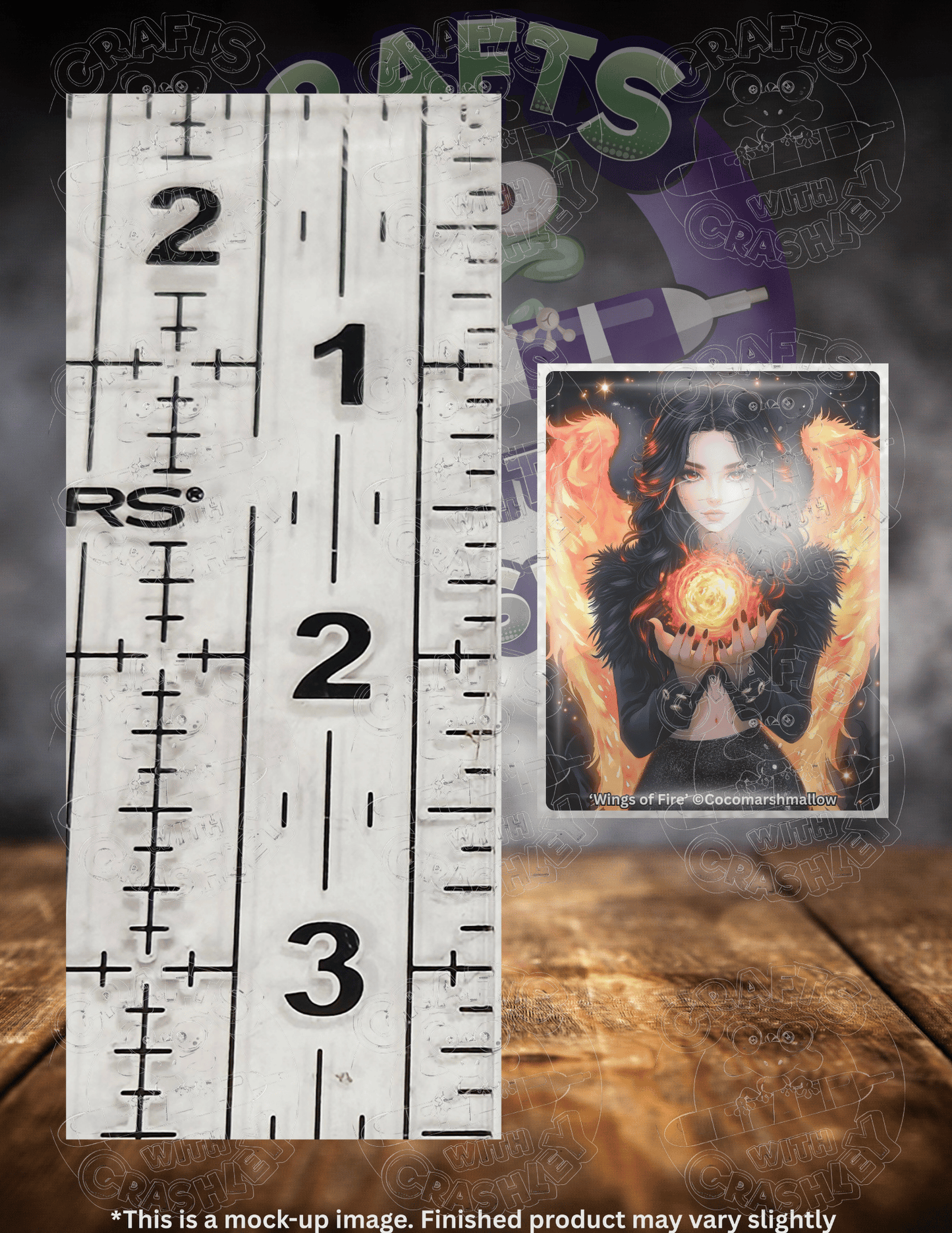 "Wings of Fire" by ©Cocomarshmallow Premium Accessories for Diamond Painting