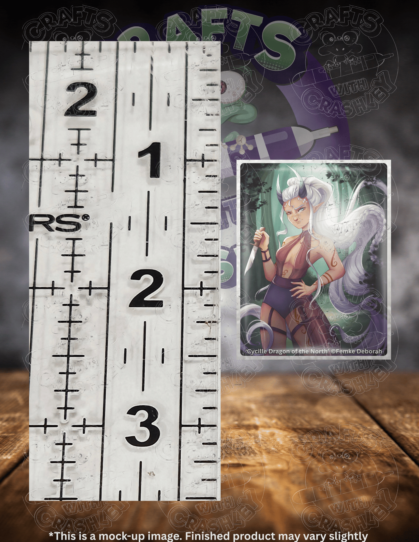 "Cycille Dragon of the North" by ©Femke Deborah Premium Accessories for Diamond Painting