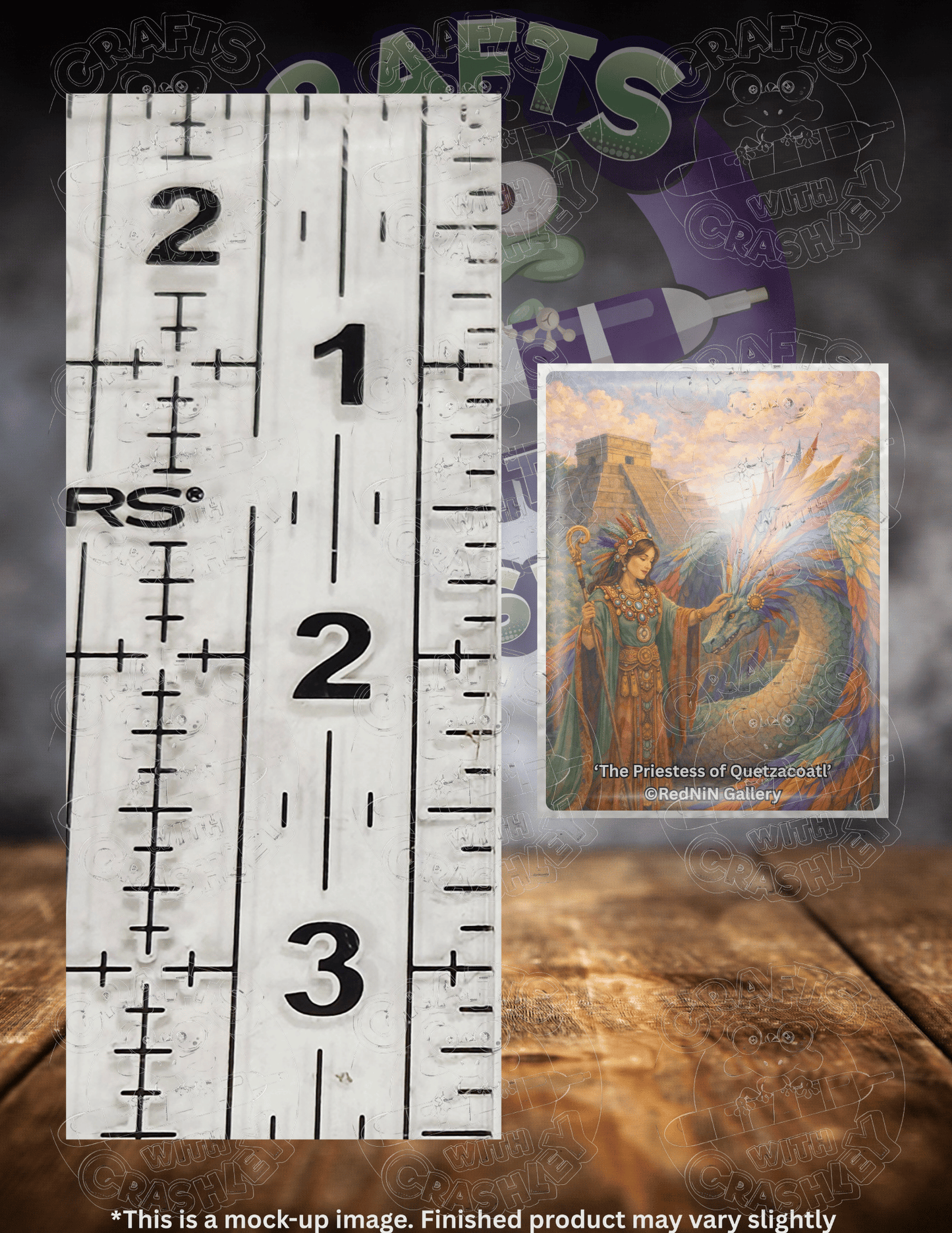 "Priestess of Quetzacoatl" by ©RedNiN Gallery Premium Accessories for Diamond Painting