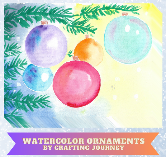 "Watercolor Ornaments" By Crafting Journey Decorative Diamond Painting Release Papers