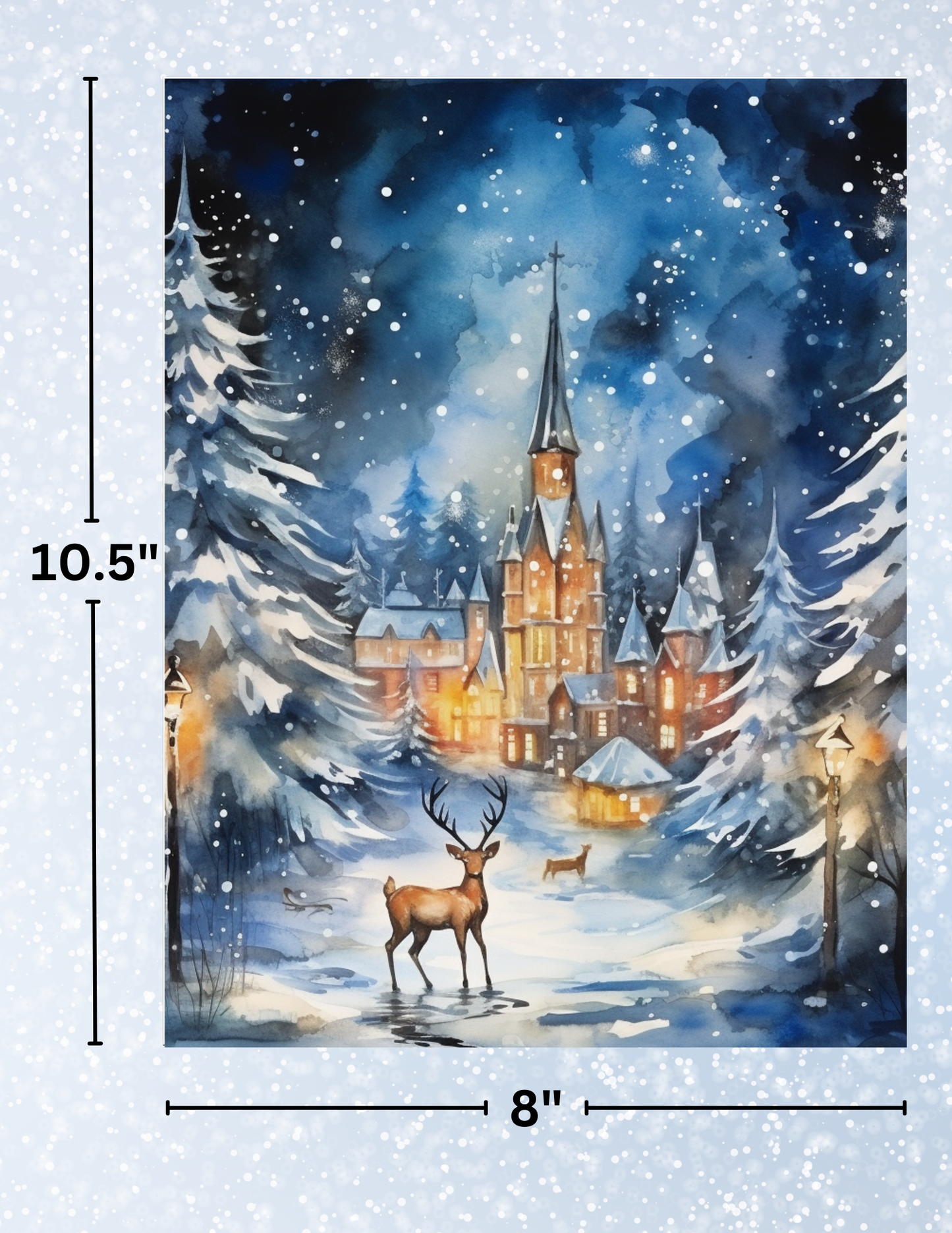 "Winter Castle" Decorative Diamond Painting Release Papers