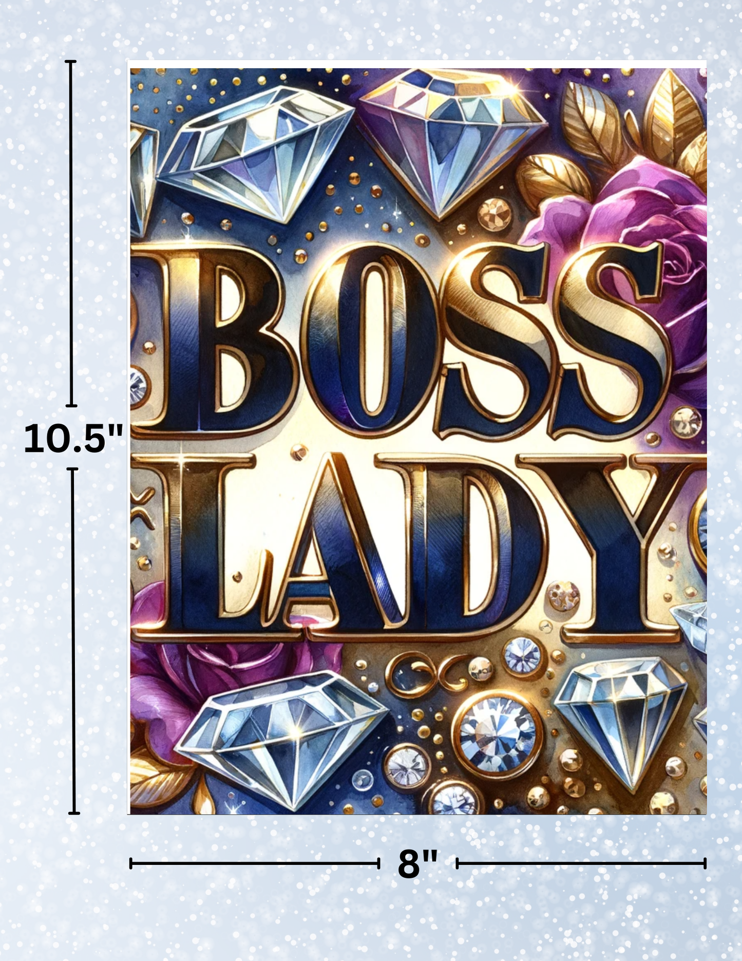 "Boss Lady" Decorative Diamond Painting Release Papers