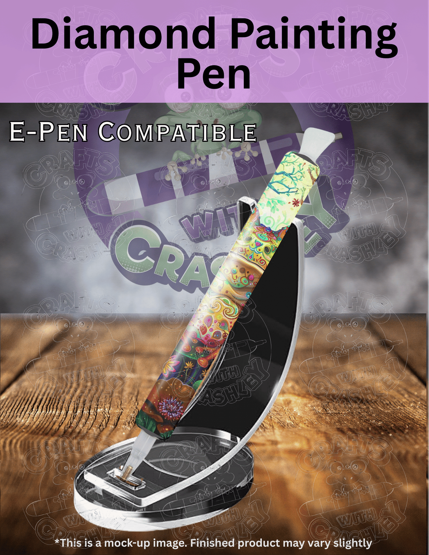 "Frog Yoga" by ©Claudia McKinney Premium Accessories for Diamond Painting