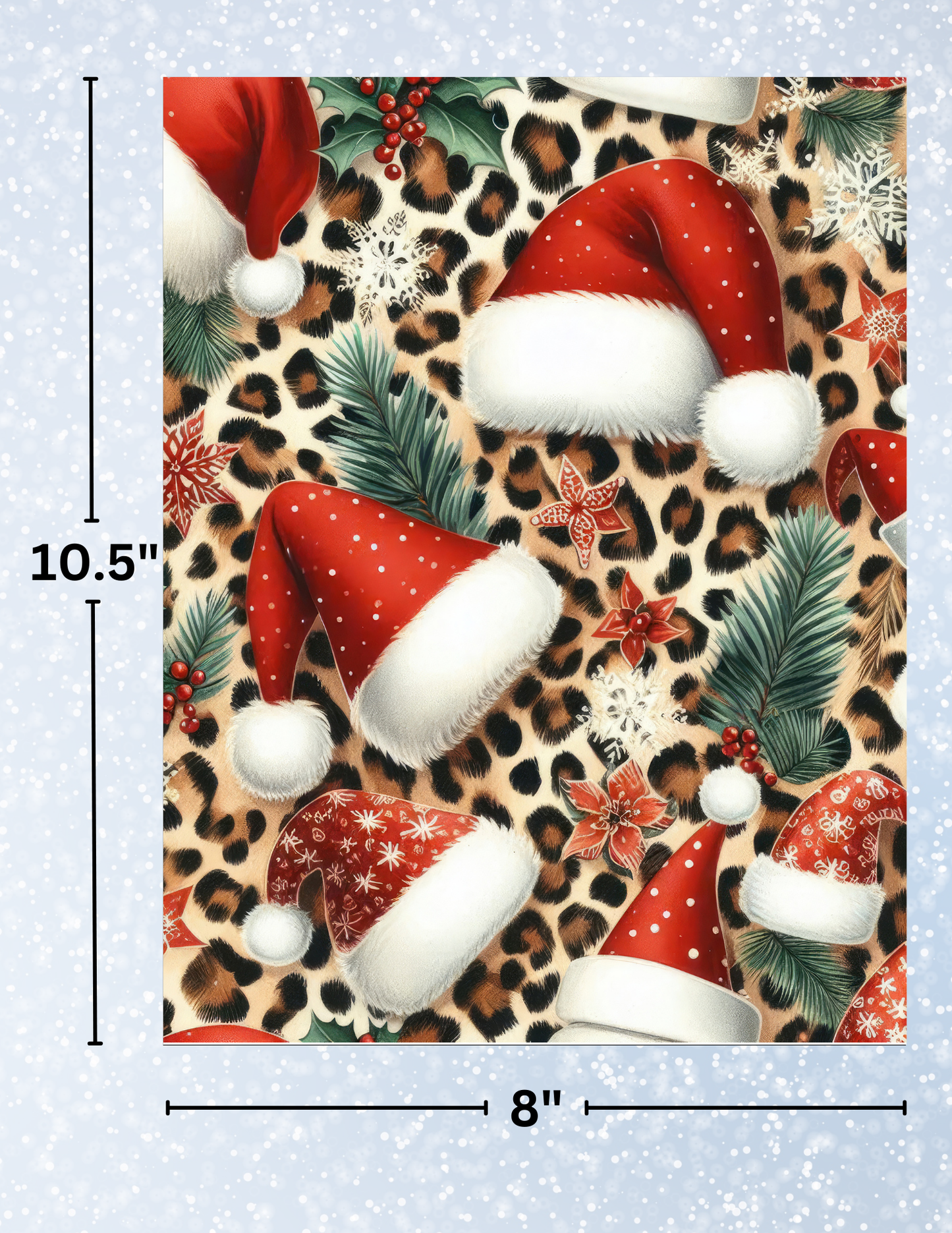 "Holiday Leopard" Decorative Diamond Painting Release Papers