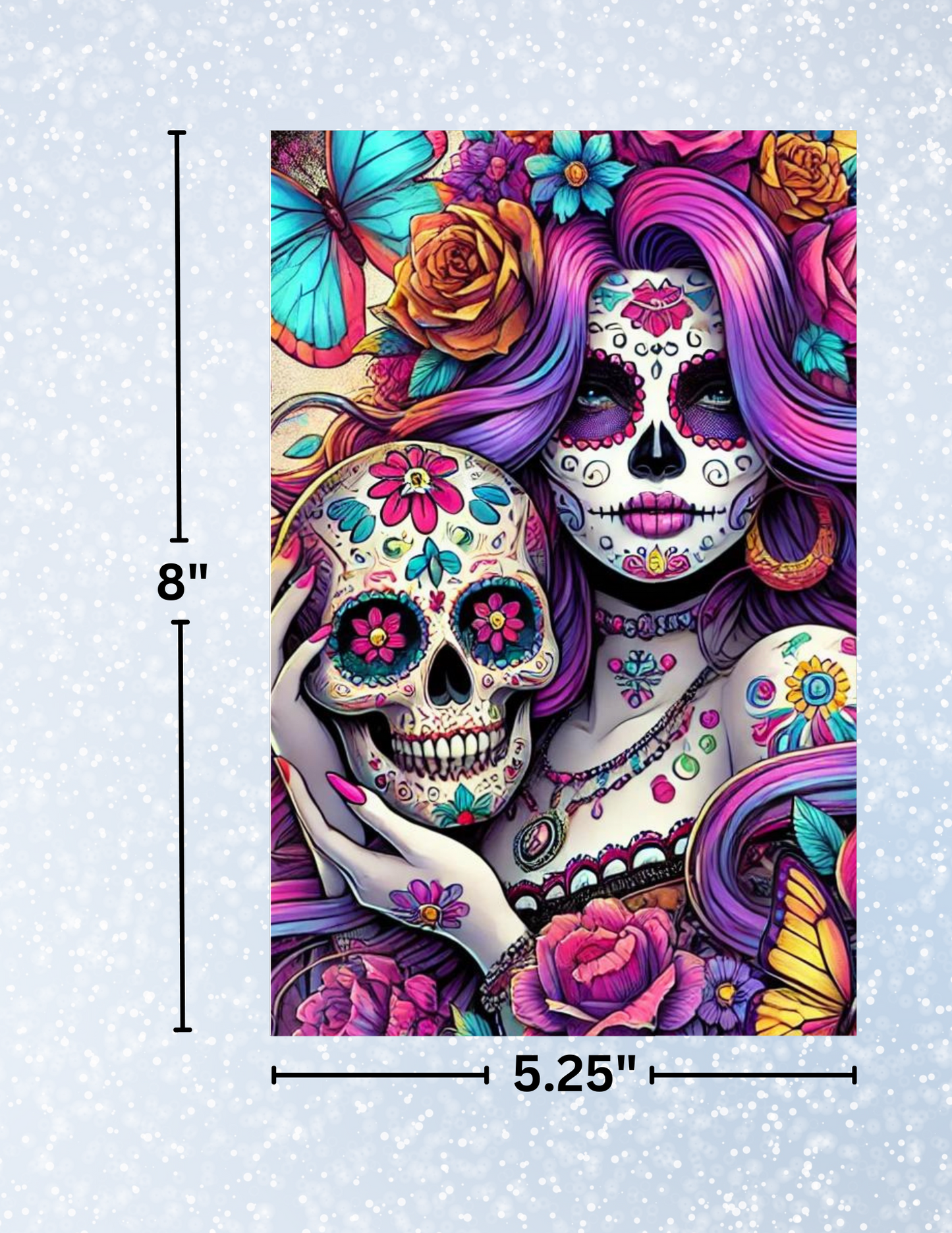 "Sugar Skull Goddess" Decorative Diamond Painting Release Papers