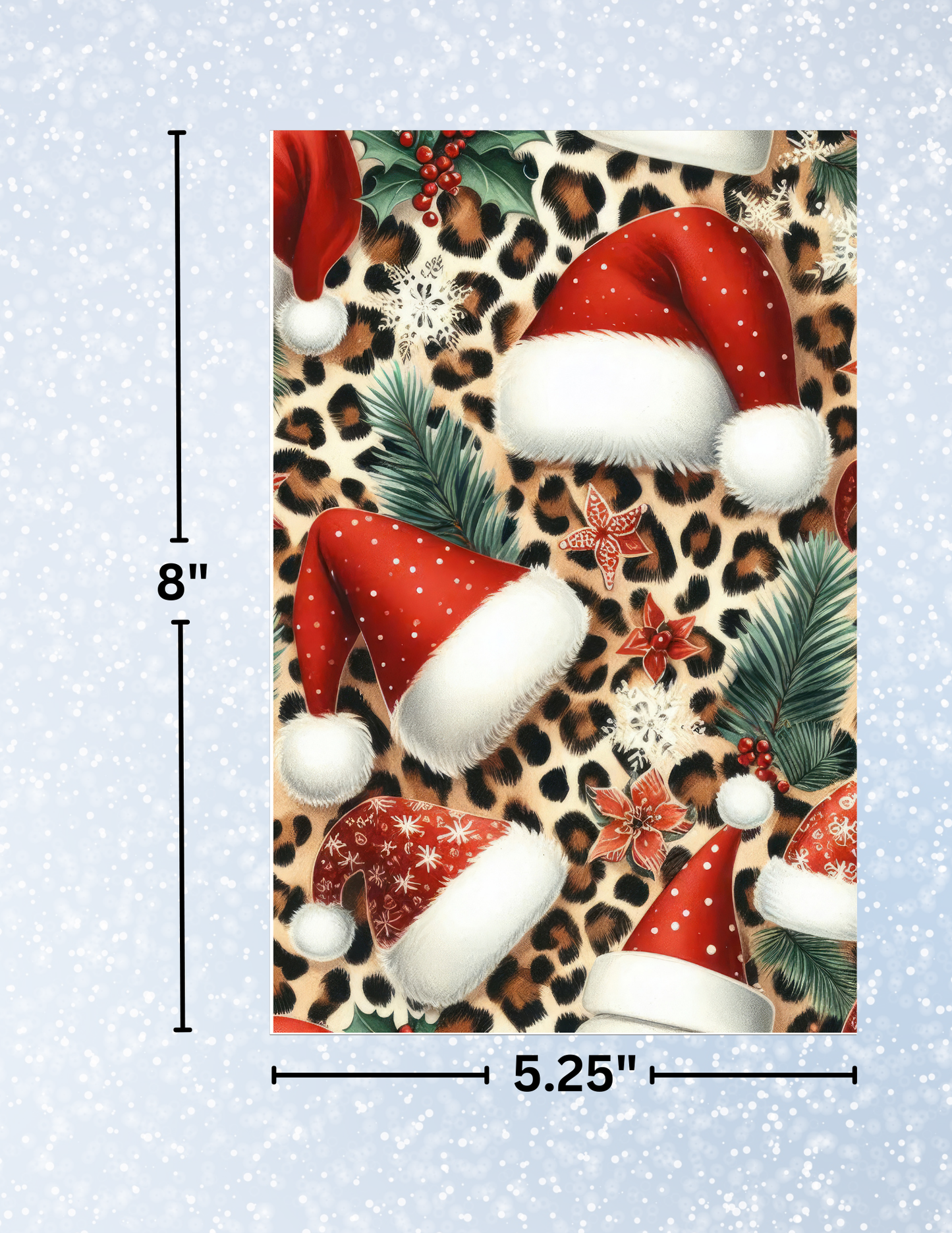 "Holiday Leopard" Decorative Diamond Painting Release Papers