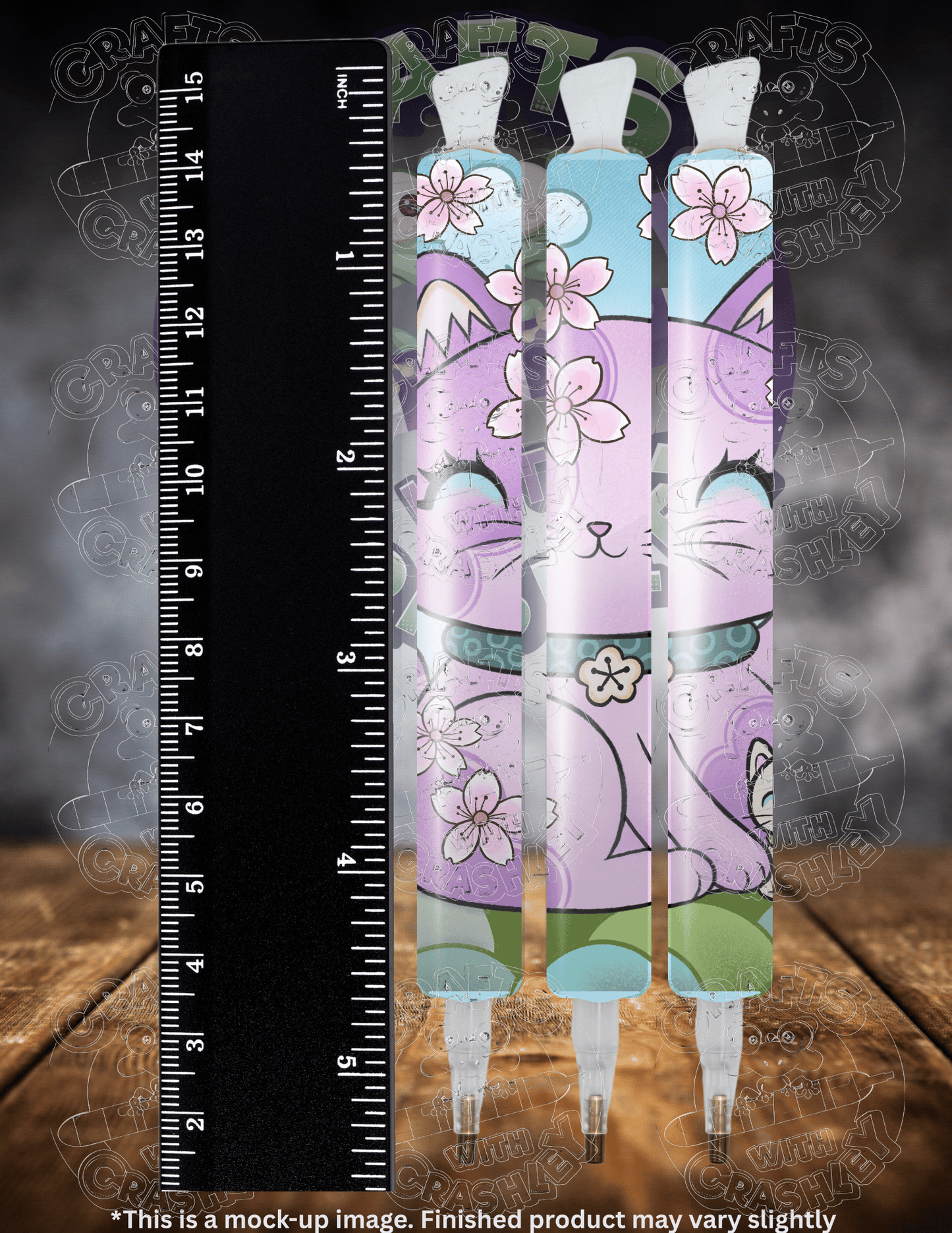 "Lucky Cat Sakura" by ©Jeremiah Ketner Premium Accessories for Diamond Painting