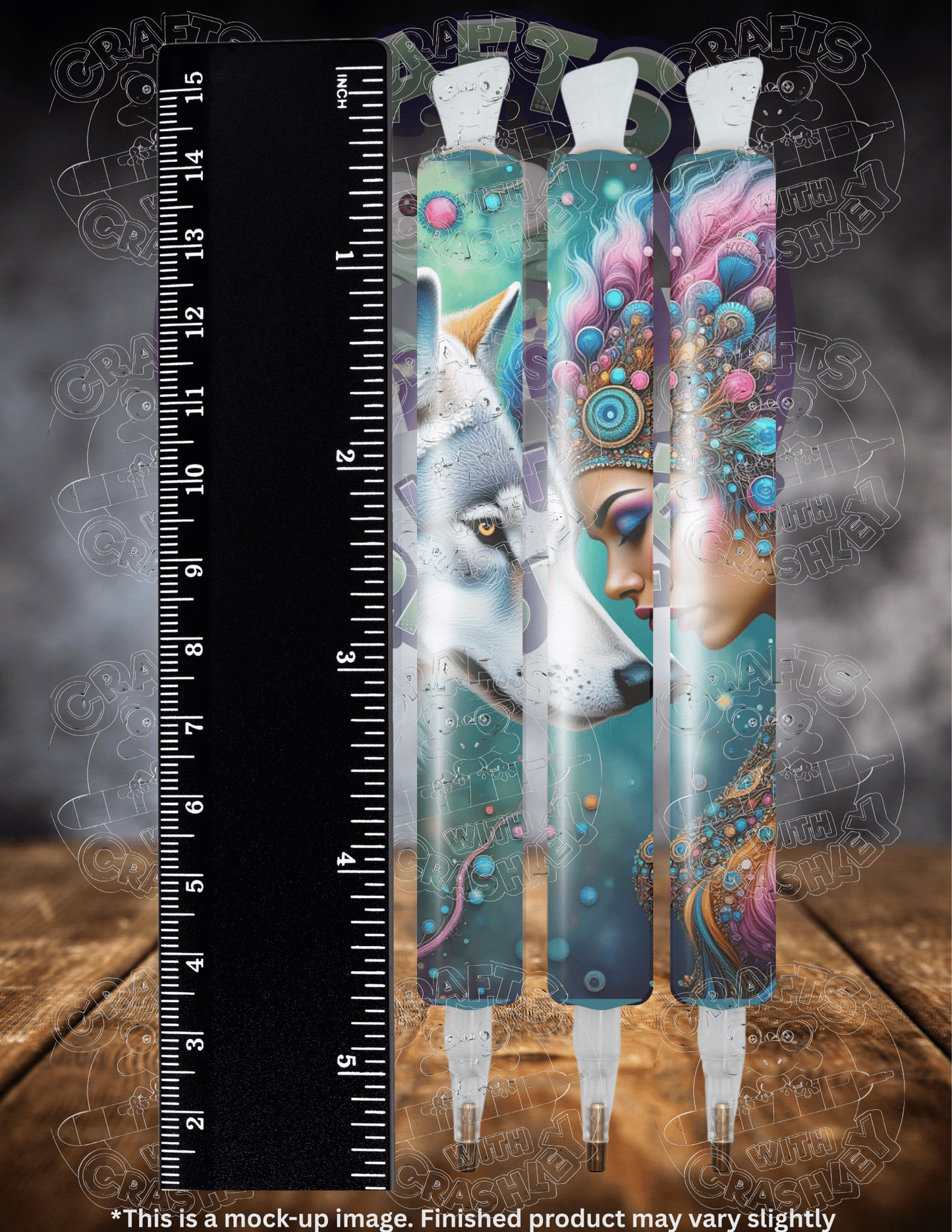 "Tribal Woman and Wolf" by ©Kelly Reins Premium Accessories for Diamond Painting