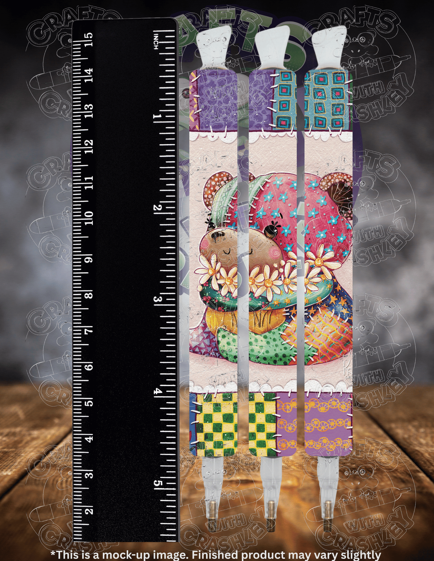 "Teddy Patches" by ©Karii Creates Premium Accessories for Diamond Painting
