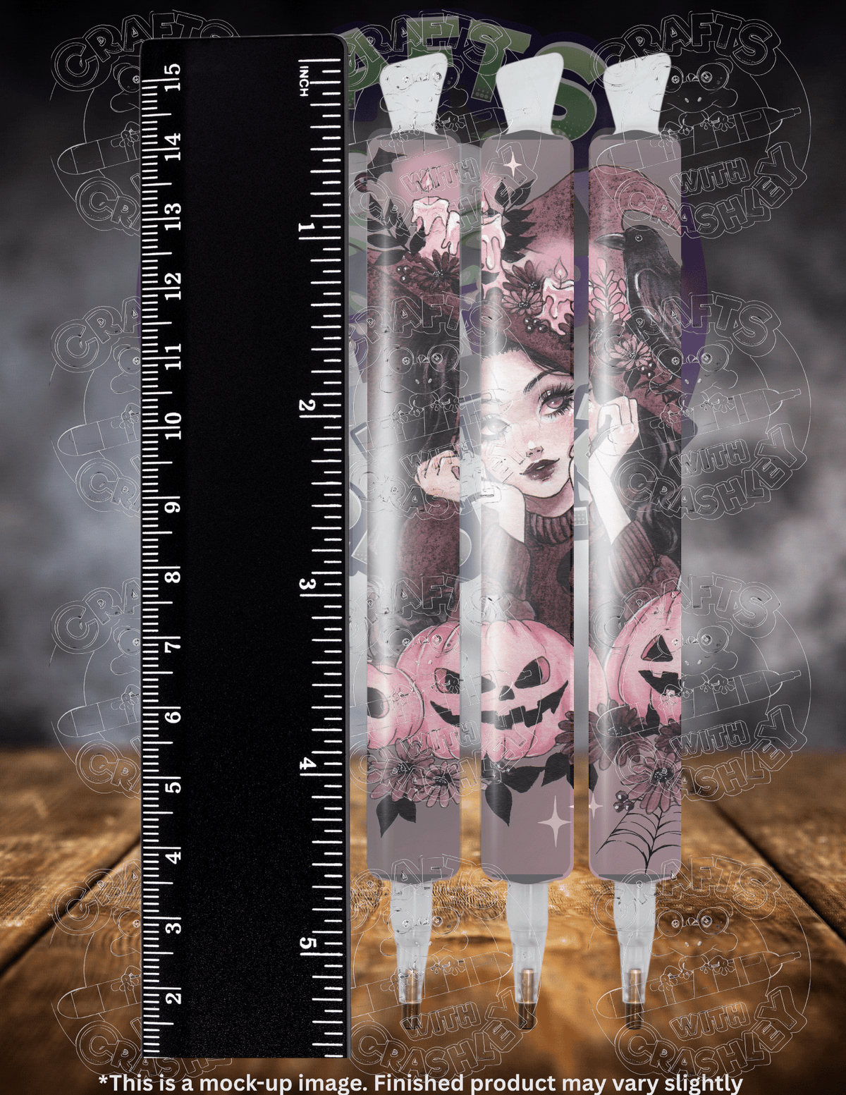 "Pink Halloween" by ©Aria Illustration Premium Accessories for Diamond Painting