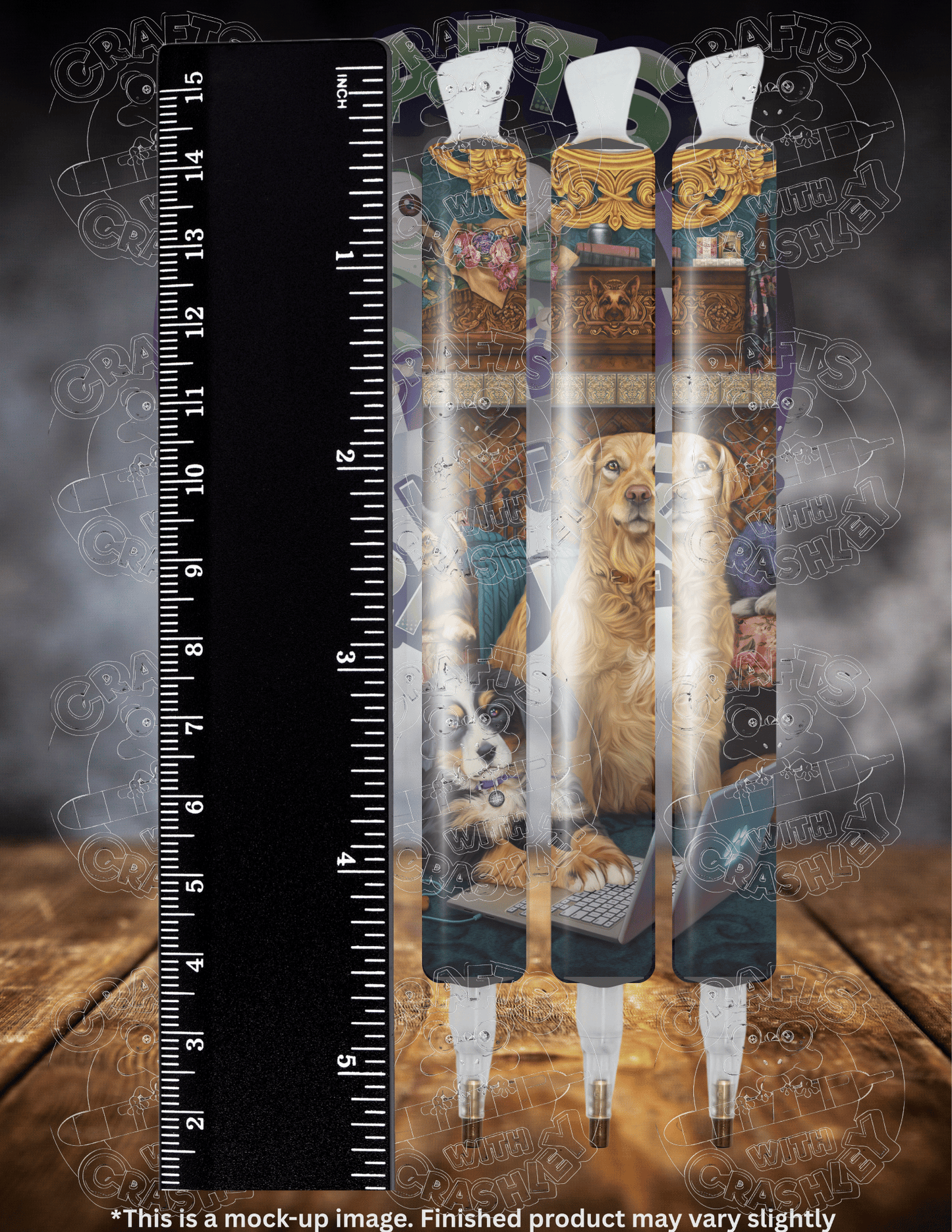 "Woofing From Home" by ©Brigid Ashwood Premium Accessories for Diamond Painting