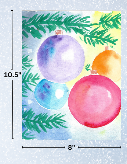 "Watercolor Ornaments" By Crafting and Crime Daily Decorative Diamond Painting Release Papers