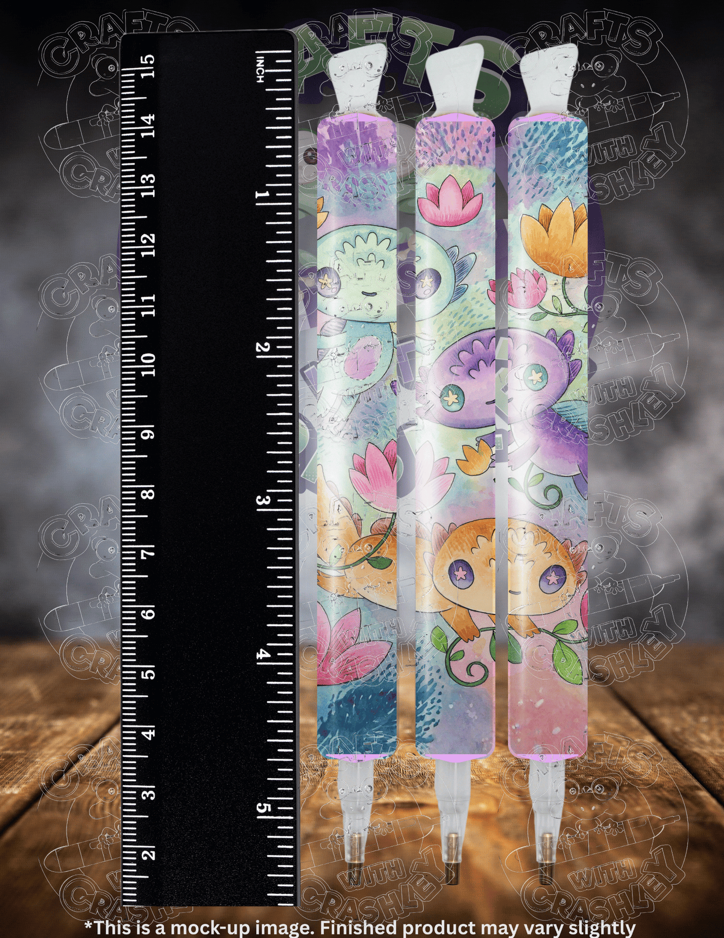 "Playful Axolotls" by ©Jeremiah Ketner Premium Accessories for Diamond Painting