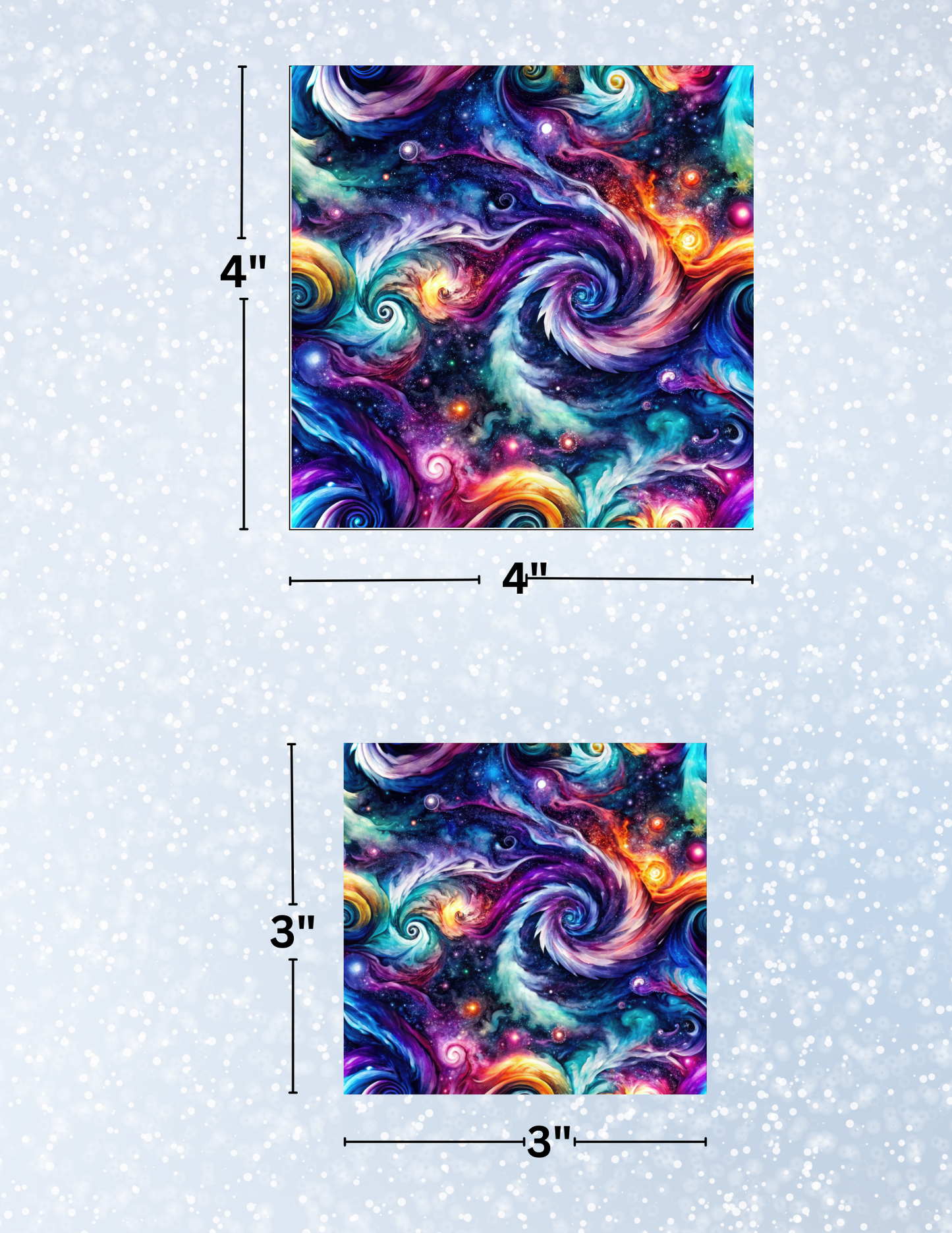 "Neon Galaxy" Decorative Diamond Painting Release Papers