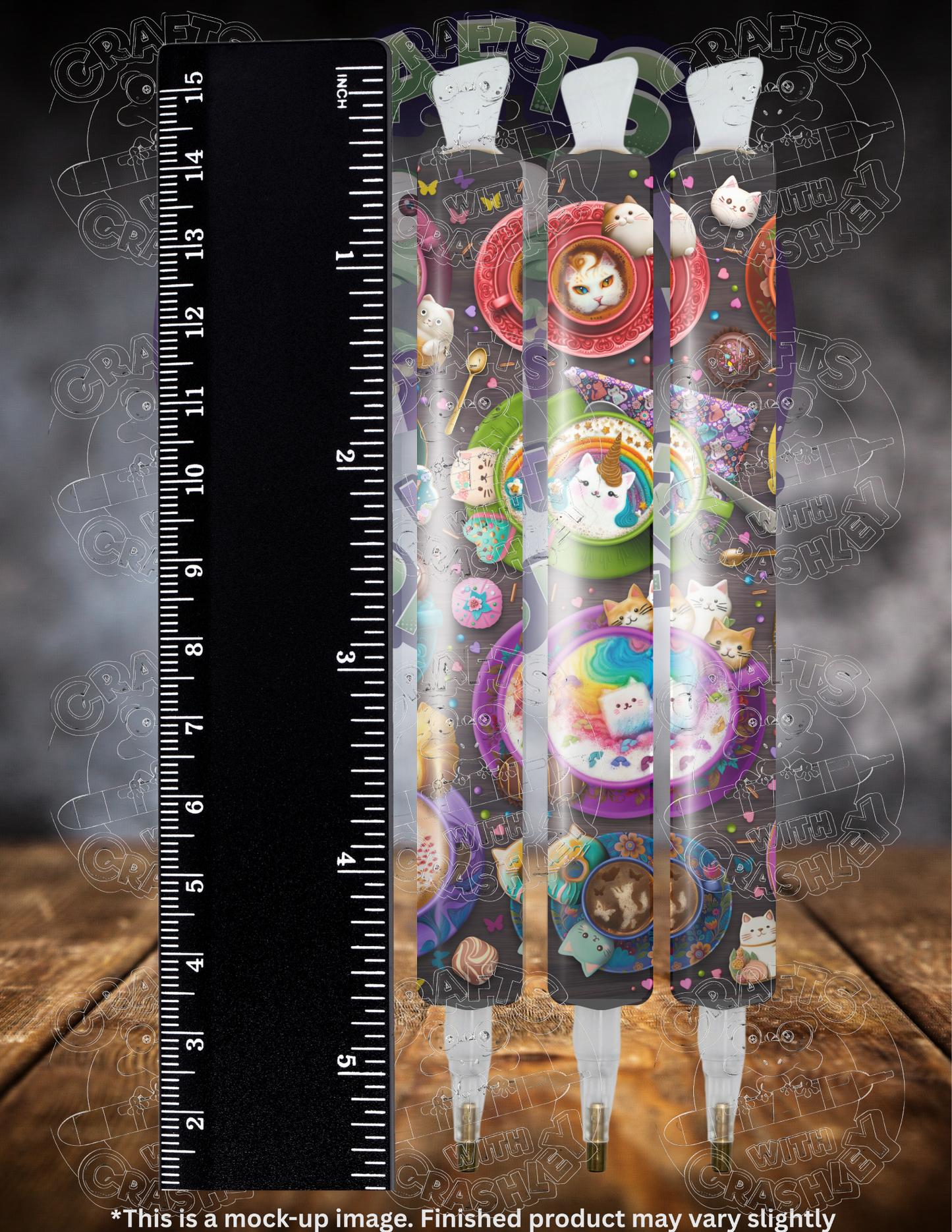 "Cat Lattes" by ©Brigid Ashwood Premium Accessories for Diamond Painting