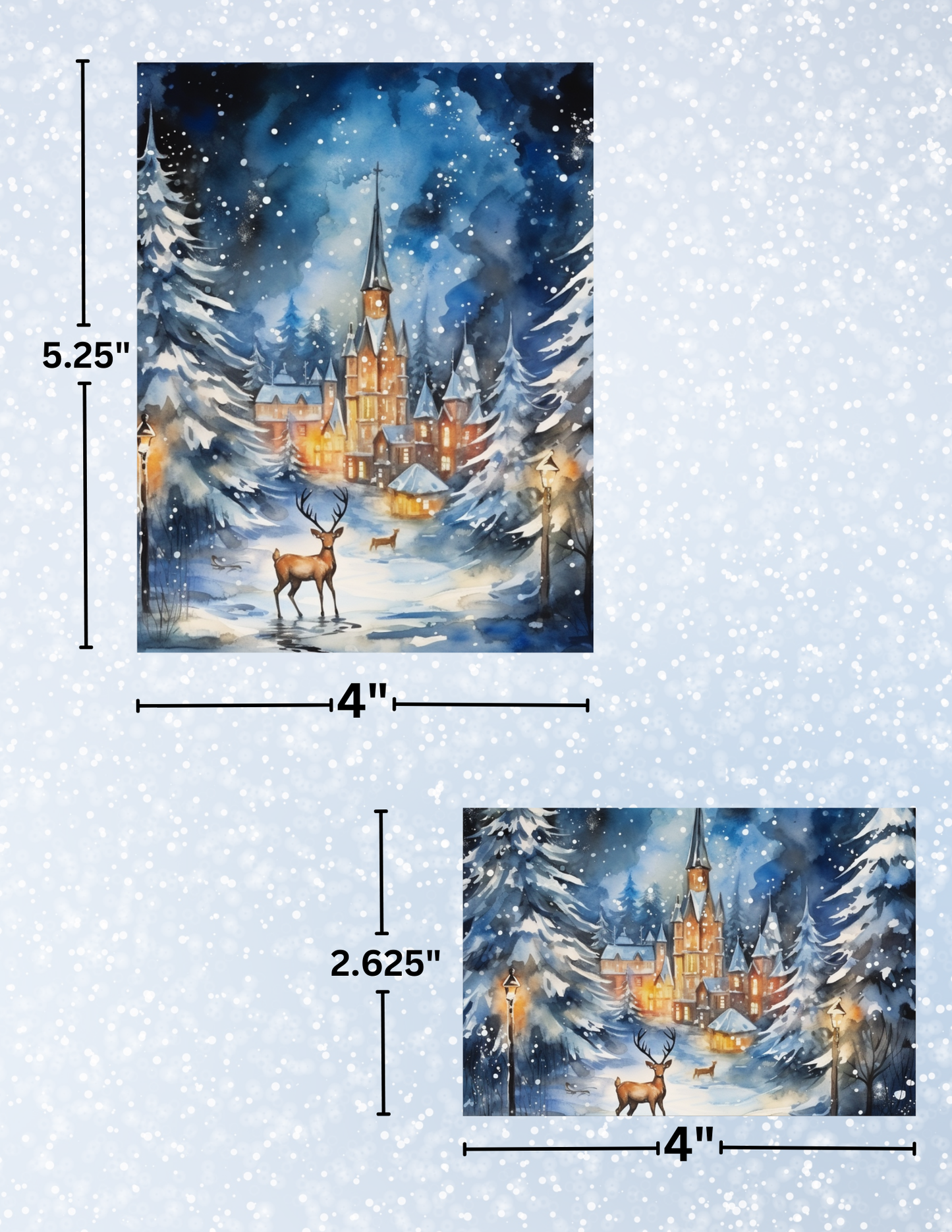 "Winter Castle" Decorative Diamond Painting Release Papers