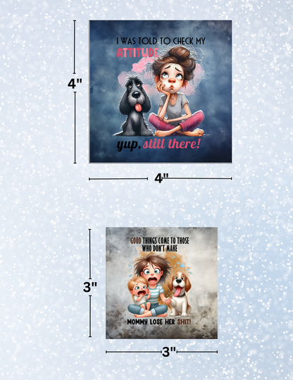 "Funny Mom Quotes" Decorative Diamond Painting Release Paper