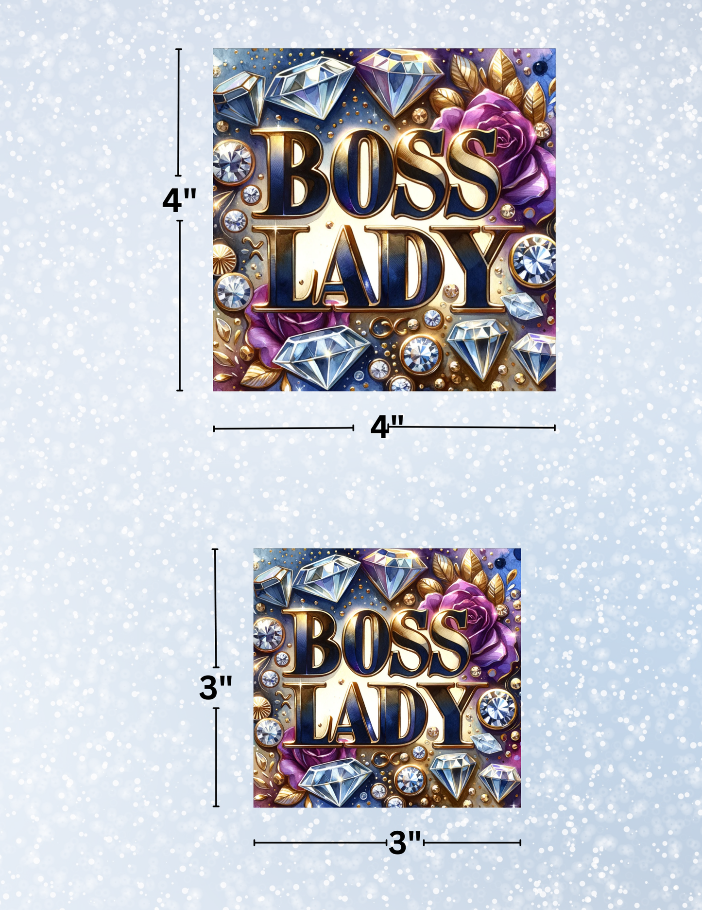 "Boss Lady" Decorative Diamond Painting Release Papers