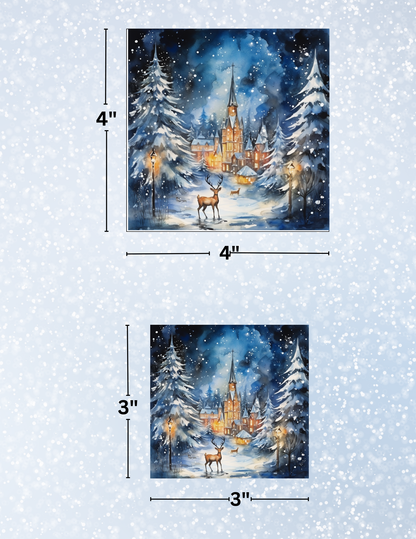 "Winter Castle" Decorative Diamond Painting Release Papers
