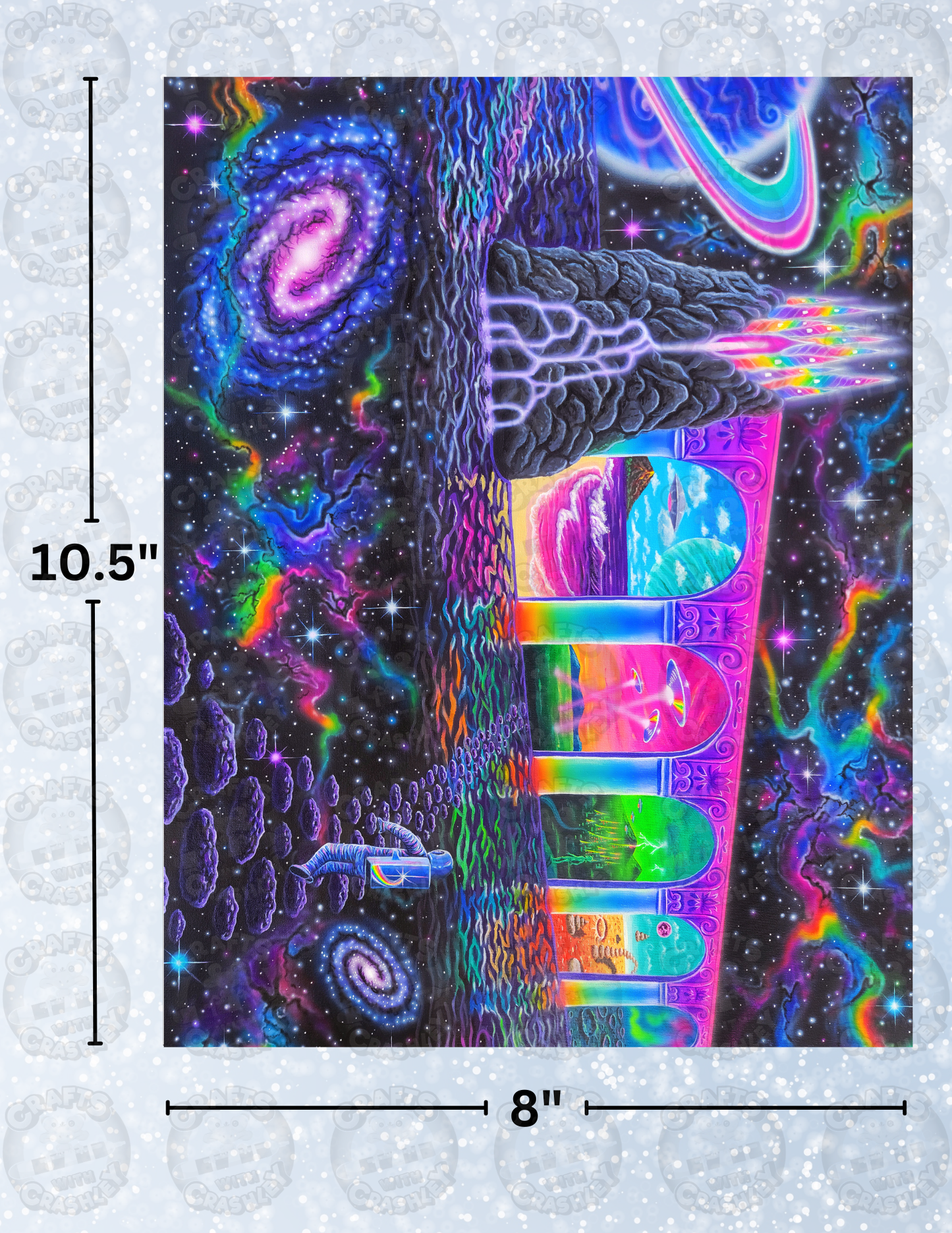 "Cosmic Trip" by Becca Tindol Decorative Diamond Painting Release Papers