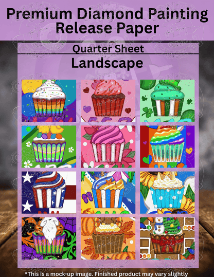 "Cupcake for Every Month" by ©Emma Casey Premium Accessories for Diamond Painting