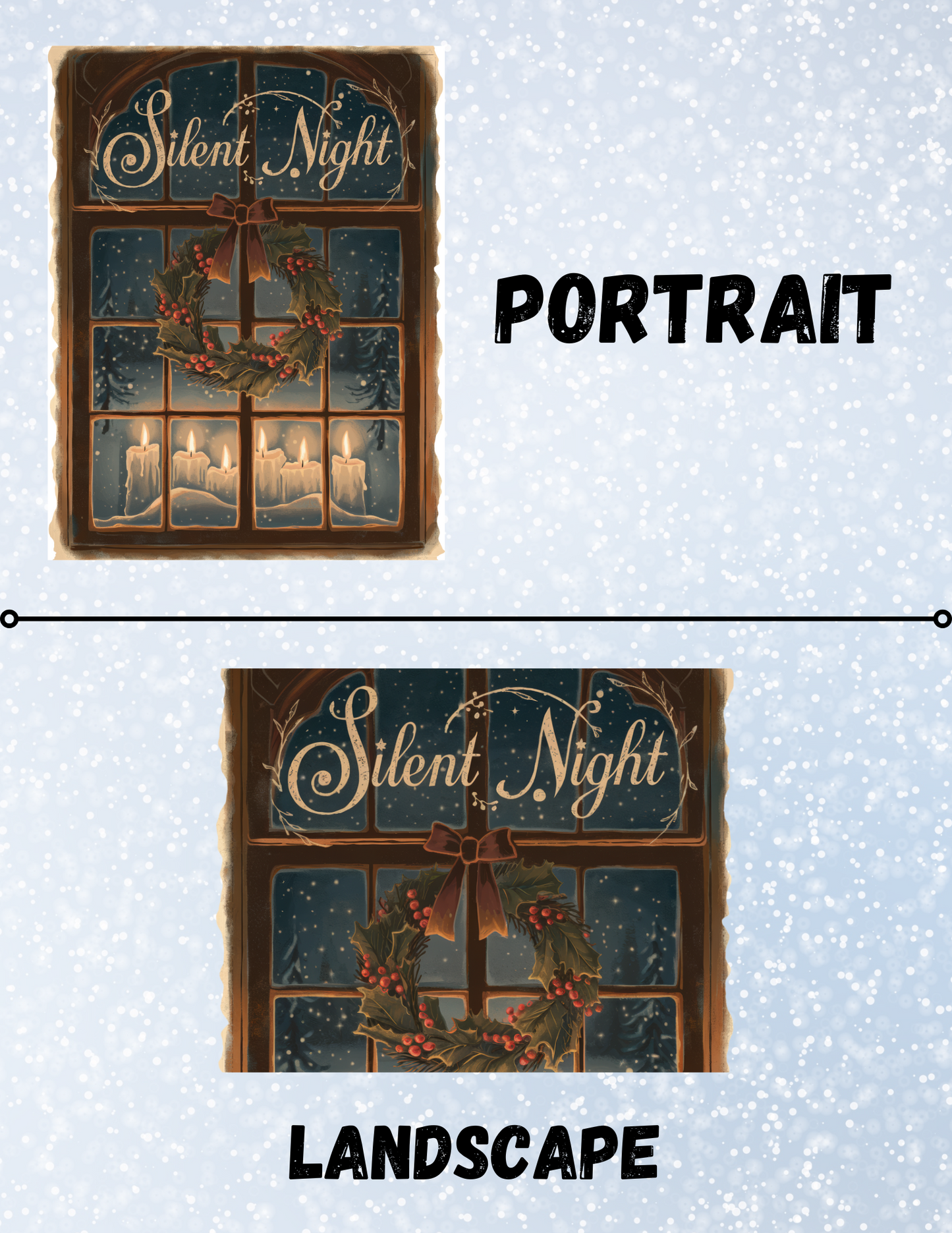 "Silent Night" Decorative Diamond Painting Release Papers