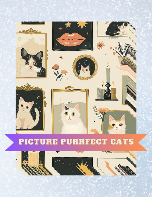 "Picture Purrfect Cats" Decorative Diamond Painting Release Papers