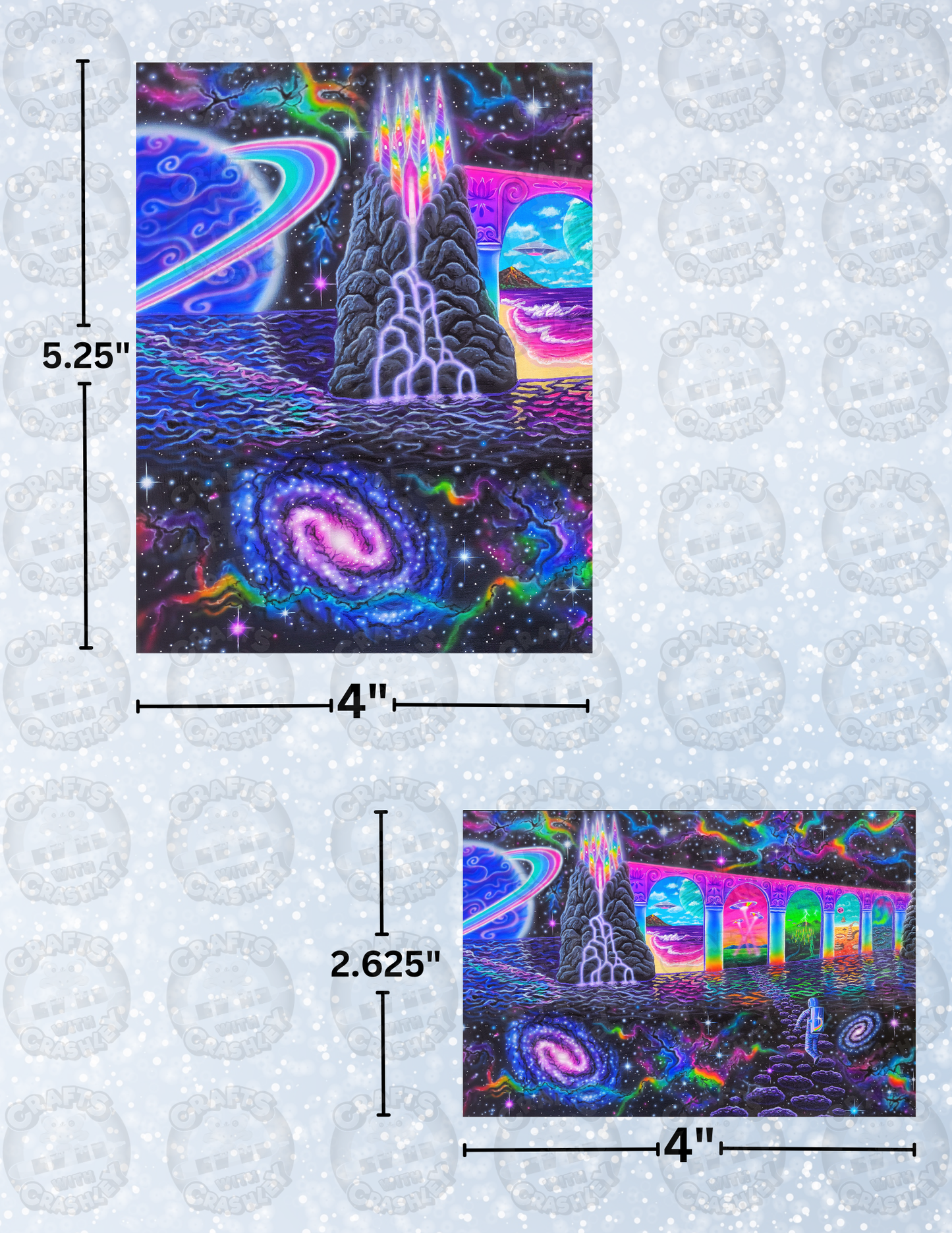 "Cosmic Trip" by Becca Tindol Decorative Diamond Painting Release Papers