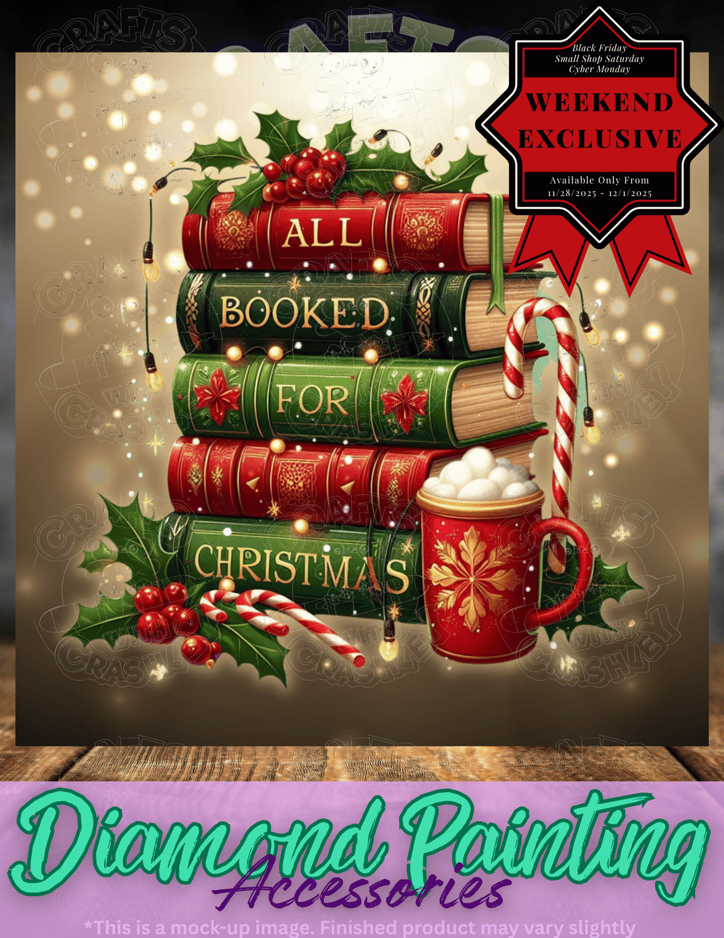"All Booked for Christmas" Premium Accessories for Diamond Painting