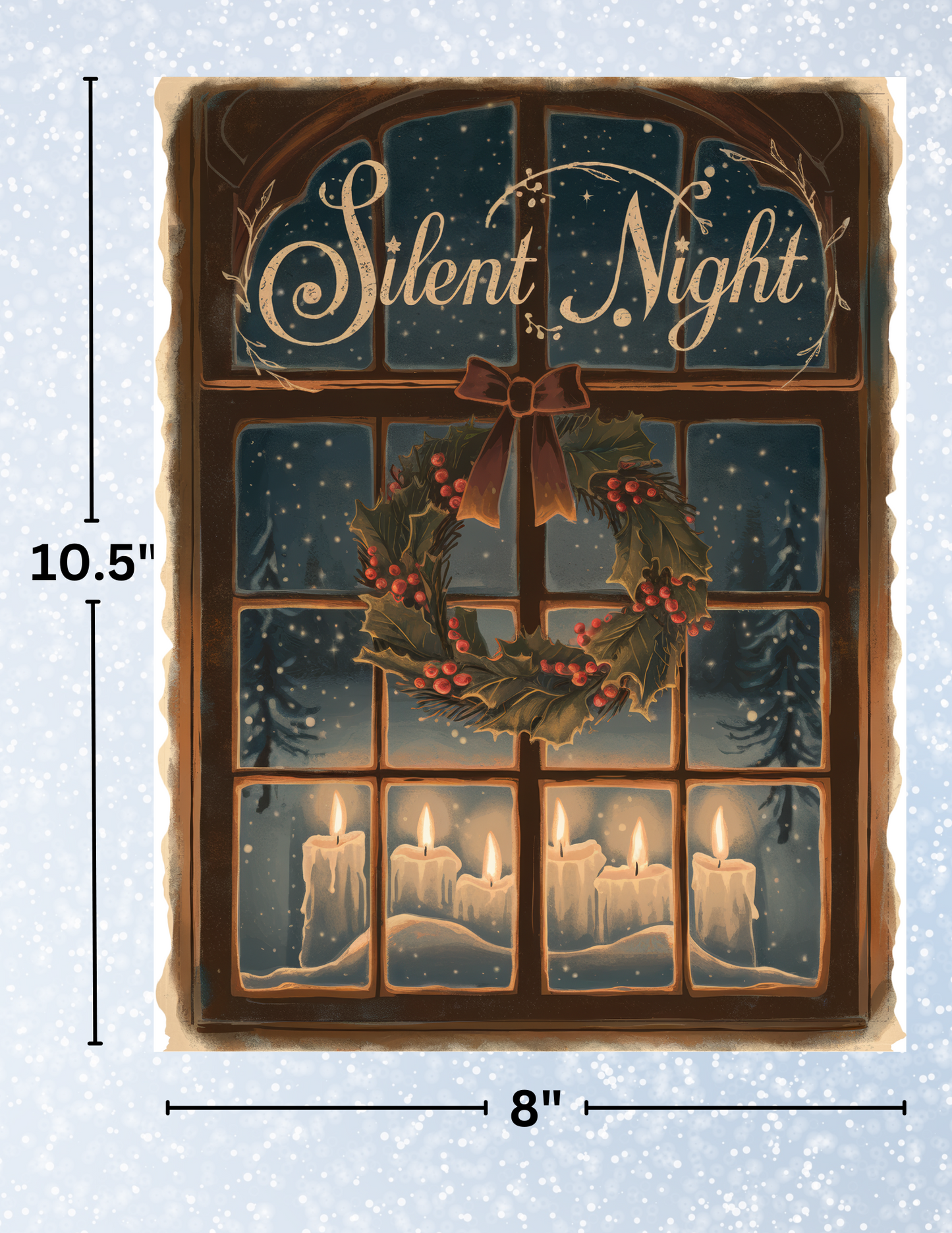 "Silent Night" Decorative Diamond Painting Release Papers