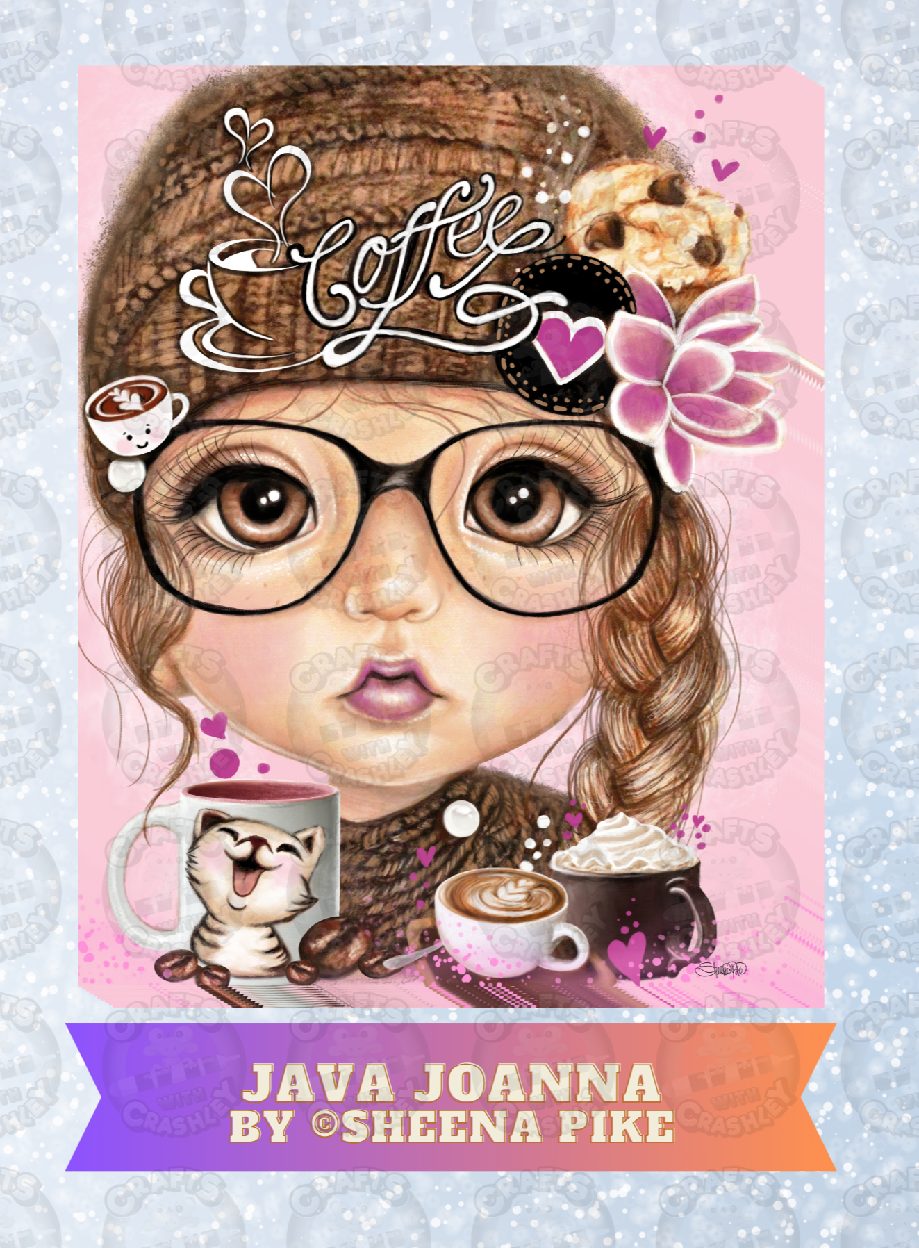 "Java Joanna" by ©Sheena Pike Decorative Diamond Painting Release Papers