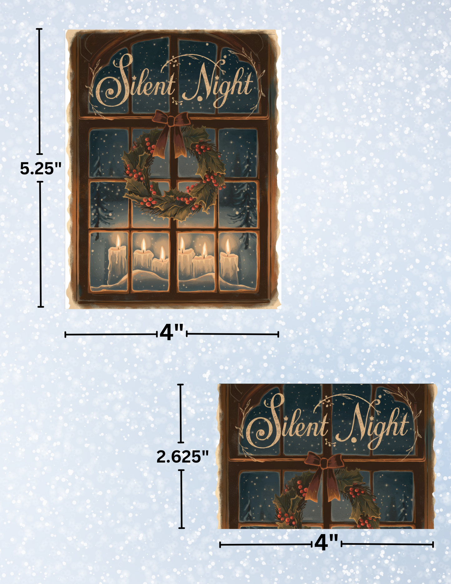 "Silent Night" Decorative Diamond Painting Release Papers